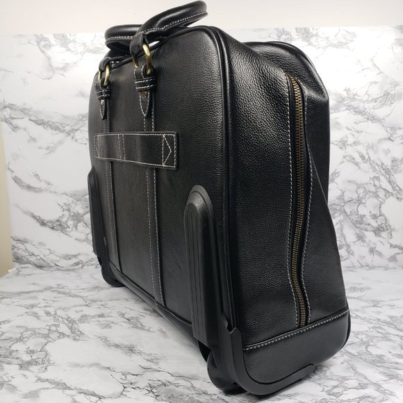 Clark and Mayfield Leather Hawthorn Travel Attache Laptop File - Picture 8 of 13